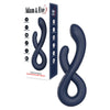 Adam & Eve TWISTED TEMPTATIONS Bendable Vibe - Navy Blue 22.4 cm USB Rechargeable Bendable Dual