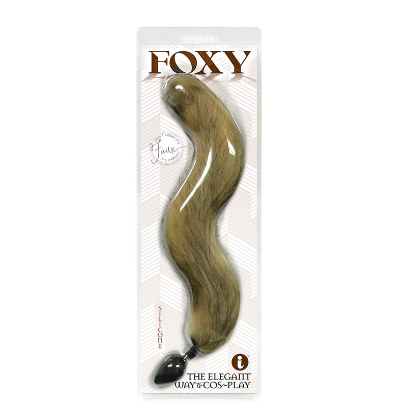 Foxy Fox Tail Silicone Butt Plug - Ginger - 46 cm Tail-IC1403