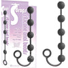 S-Drops Silicone Anal Beads - Black Anal Beads-IC2315-2