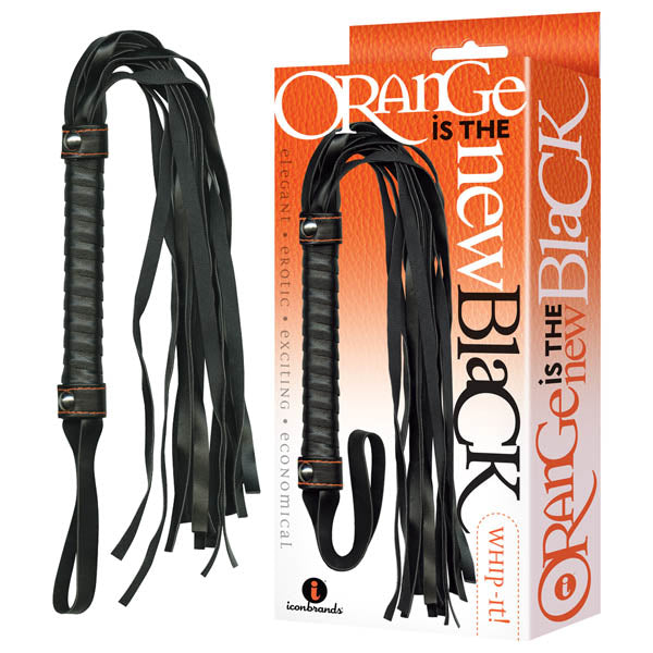 Orange Is The New Black - Whip-it! - Black Flogger Whip-IC2318-2