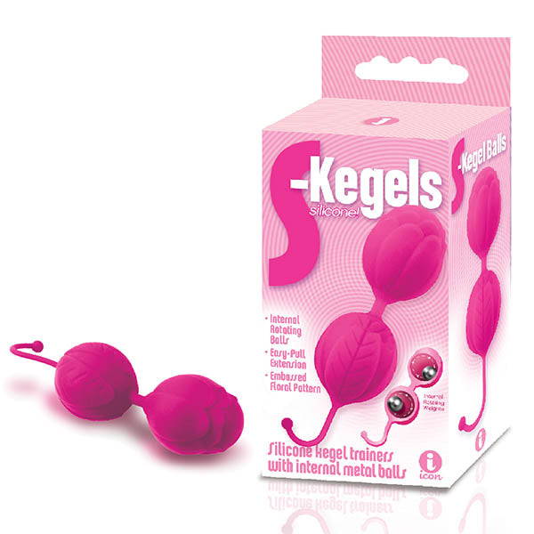 The 9s S-Kegels - Pink Silicone Kegel Balls-IC2666-2