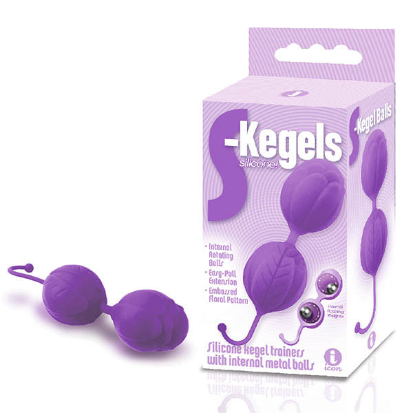 The 9s S-Kegels - Purple Silicone Kegel Balls-IC2667-2