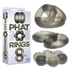 The 9s Phat Rings - Smoke Cock Rings - Set of 3-IC2673-2