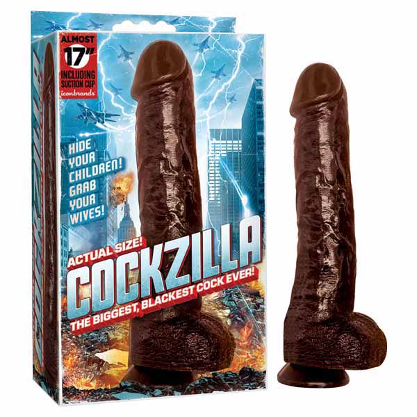 Cockzilla - Black 43 cm (17) Dong-IC3060-2