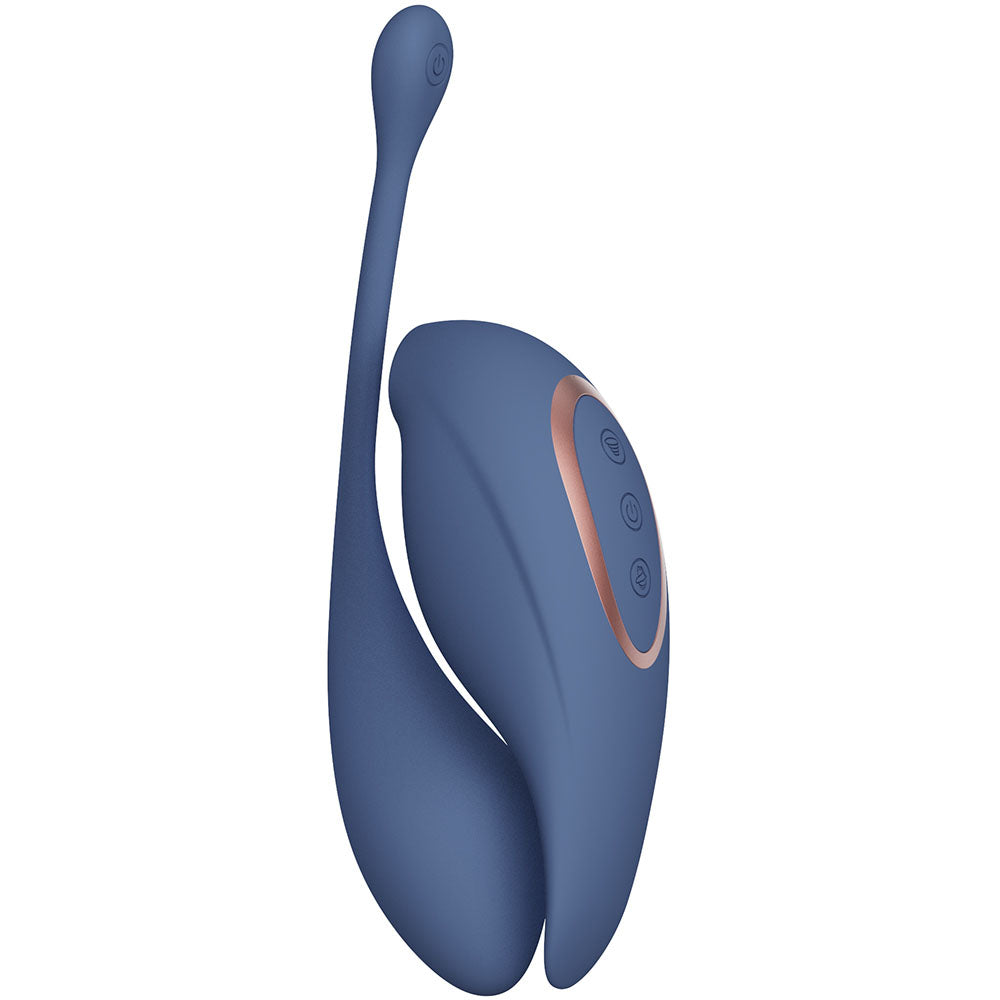 Twitch 2 - Blue - Blue US Rechargeable Suction Vibrator with Remote Vibrating Egg-INN002BLU