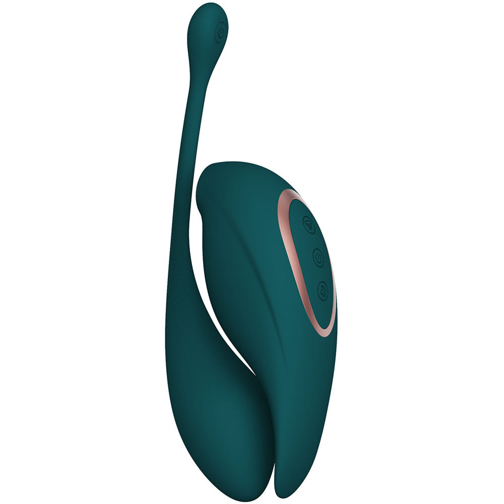 Twitch 2 - Green - Green US Rechargeable Suction Vibrator with Remote Vibrating Egg-INN002GRN