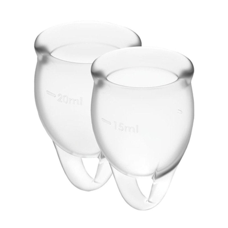 Satisfyer Feel confident Menstrual Cup (Transparent)-J1762-2