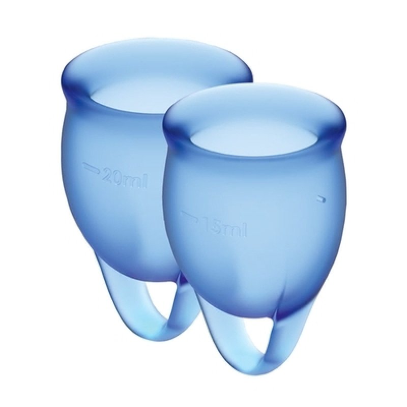 Satisfyer Feel confident Menstrual Cup (Dark Blue)-J1762-6