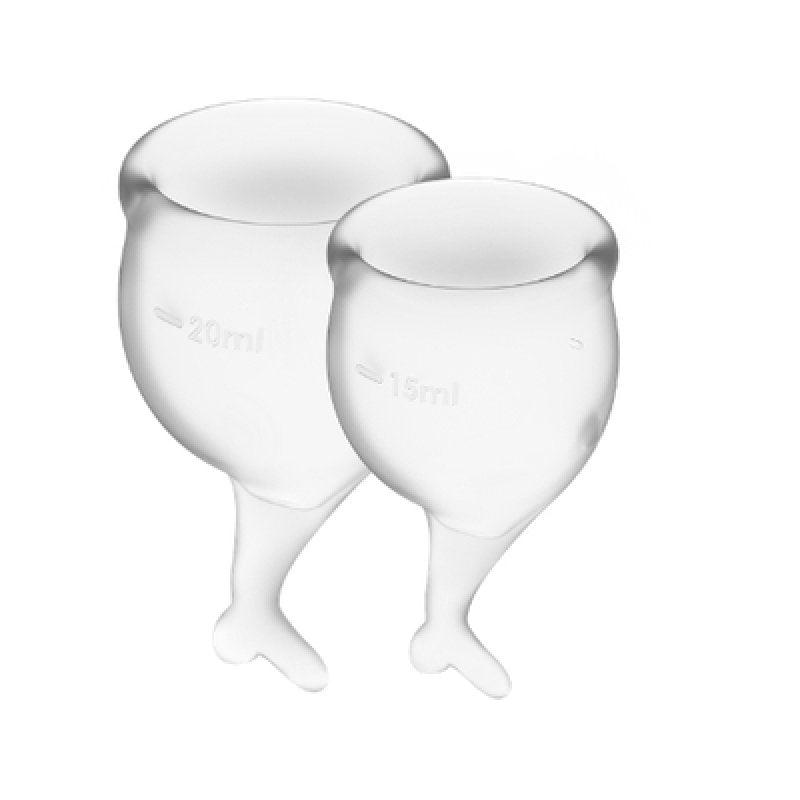 Satisfyer Feel Secure Menstrual Cup (Transparent)-J1766-2