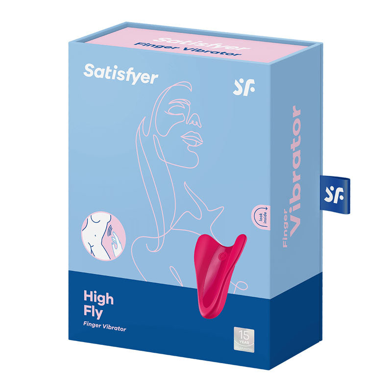 Satisfyer High Fly - Red USB Rechargeable Finger Stimulator-J2018-120-2