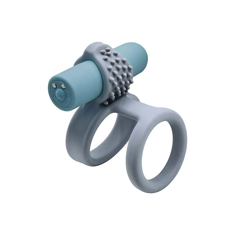 Adam & Eve ROCKIN RUMBLER ENHANCERS - Silicone Cock Rings with Rechargeable Vibrating Bullet - Set of 3 - J549 9000
