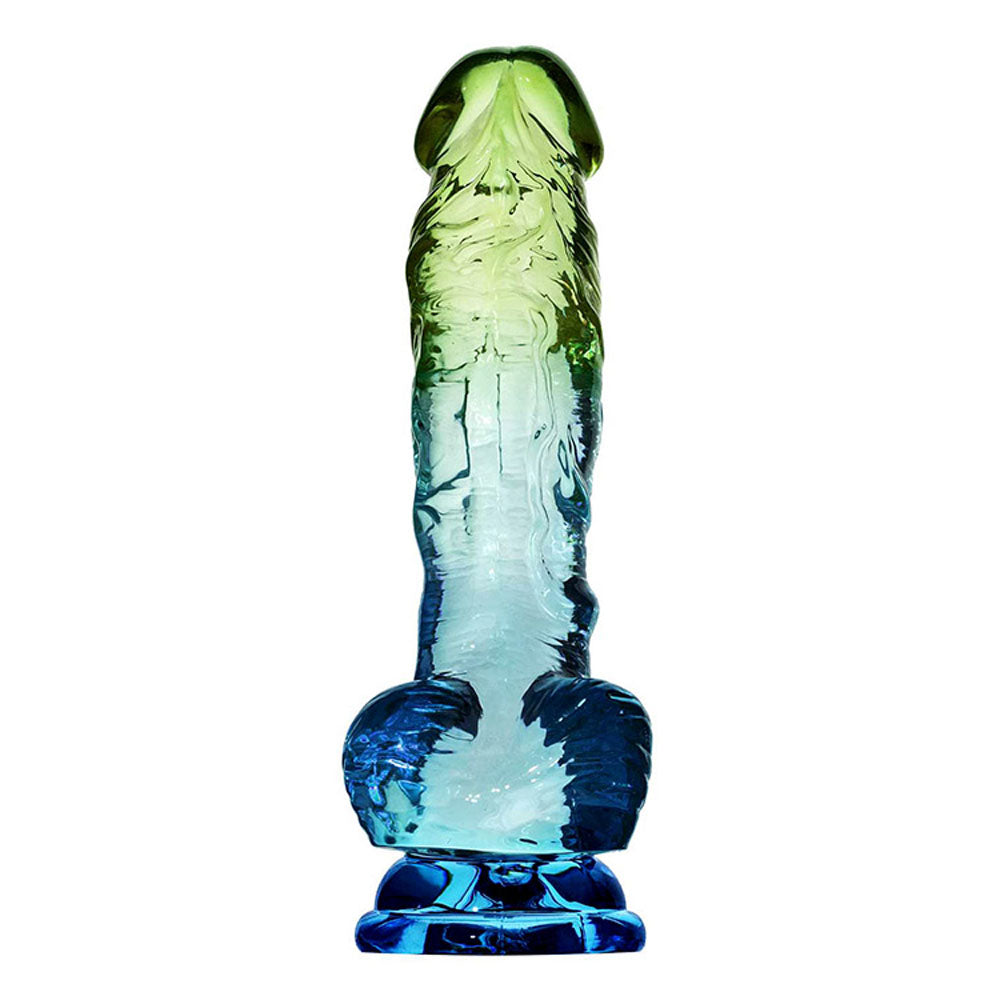 Adam & Eve SENSUAL SEASIDE 8.5 Dildo - Blue/Green 21.5 cm Dildo - J666 9084