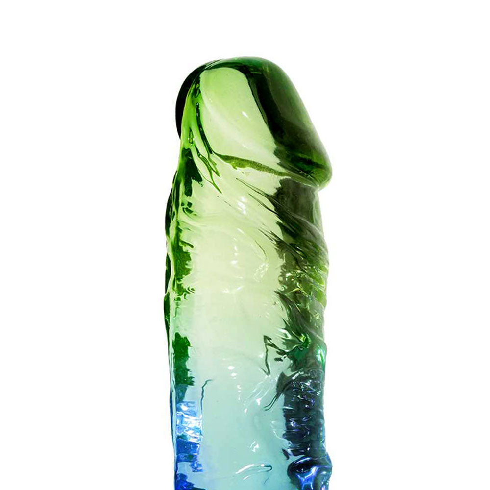 Adam & Eve SENSUAL SEASIDE 8.5 Dildo - Blue/Green 21.5 cm Dildo - J666 9084