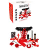 Adam & Eve DELUXE RED HOT SEX KIT - Couples Kit - 13 Piece Set-J784 0000