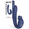 Adam & Eve THE BIG BALLER - Navy Blue 18.8 cm USB Rechargeable Thrusting Rabbit Vibrator - J927 4100