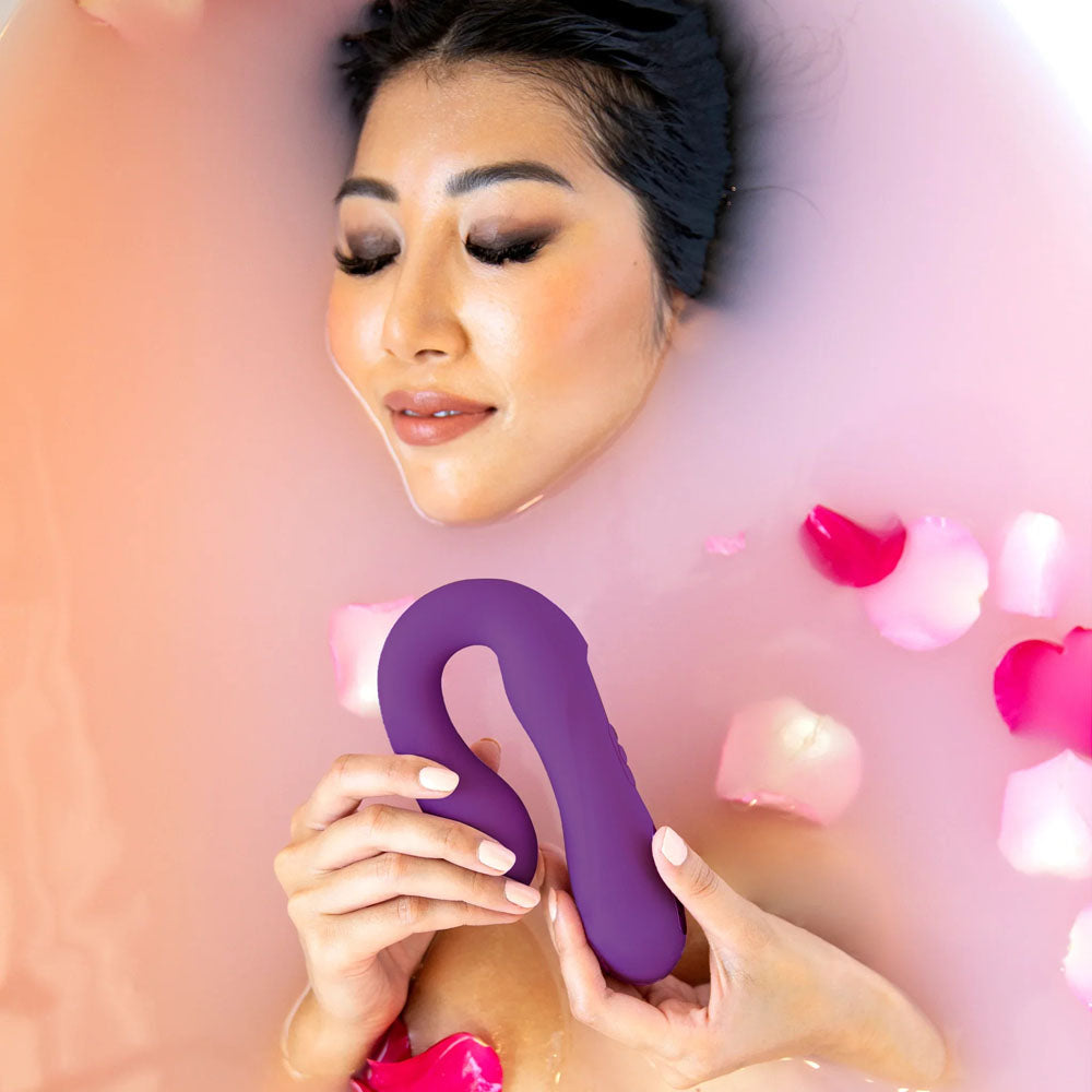 JimmyJane Reflexx Rabbit 1 - Purple USB Rechargeable Dual Vibrator-JJ10303