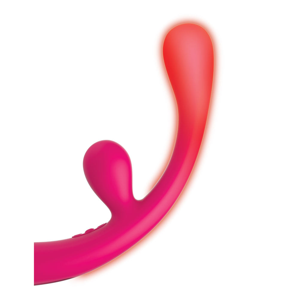 JimmyJane Reflexx Rabbit 3 - Pink 23 cm USB Rechargeable Vibrator-JJ10305