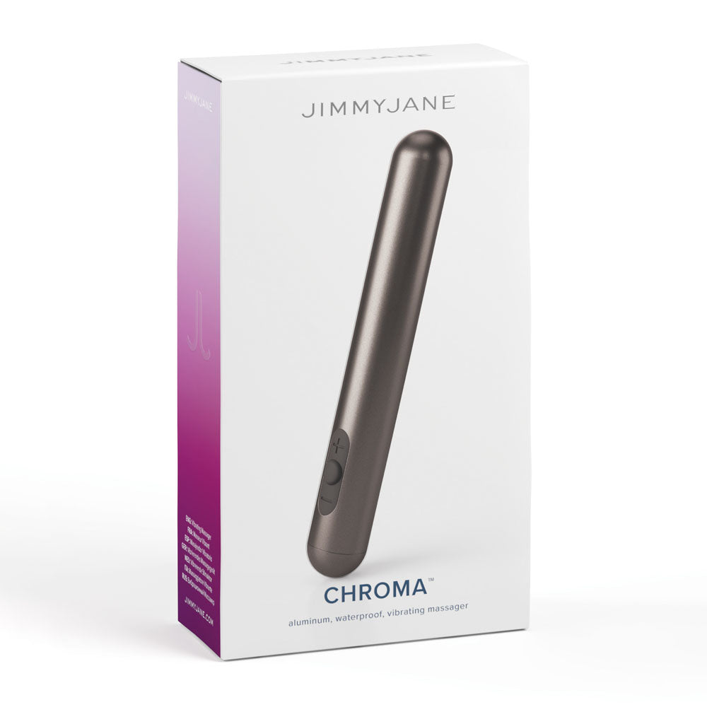 JimmyJane Chroma - Space Grey - Grey 14 cm USB Rechargeable Bullet-JJ10510