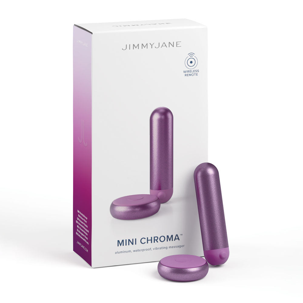 JimmyJane Mini Chroma - Purple - Purple 7.8 cm USB Rechargeable Bullet with Wireless Remote-JJ10514