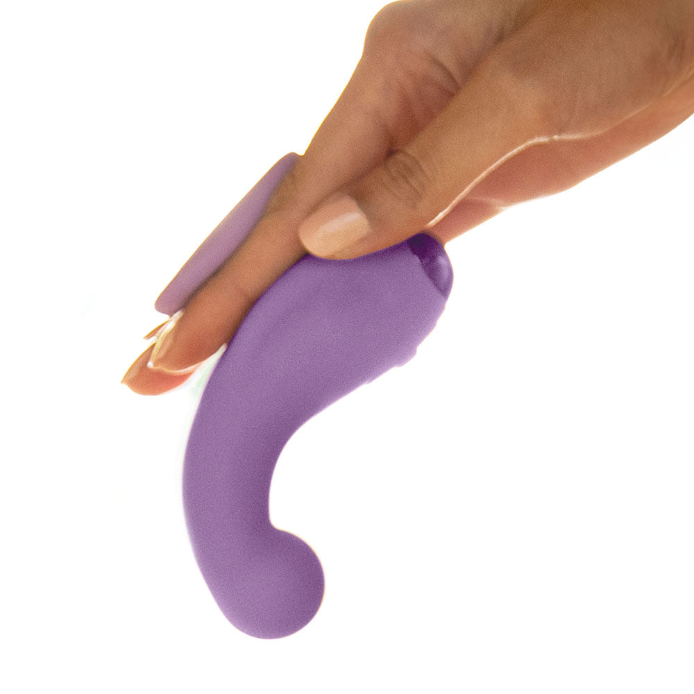 JimmyJane Curved Gripp - Purple USB Rechargeable Finger Stimulator-JJ10523