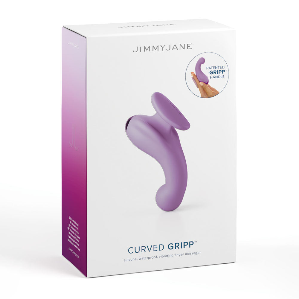 JimmyJane Curved Gripp - Purple USB Rechargeable Finger Stimulator-JJ10523