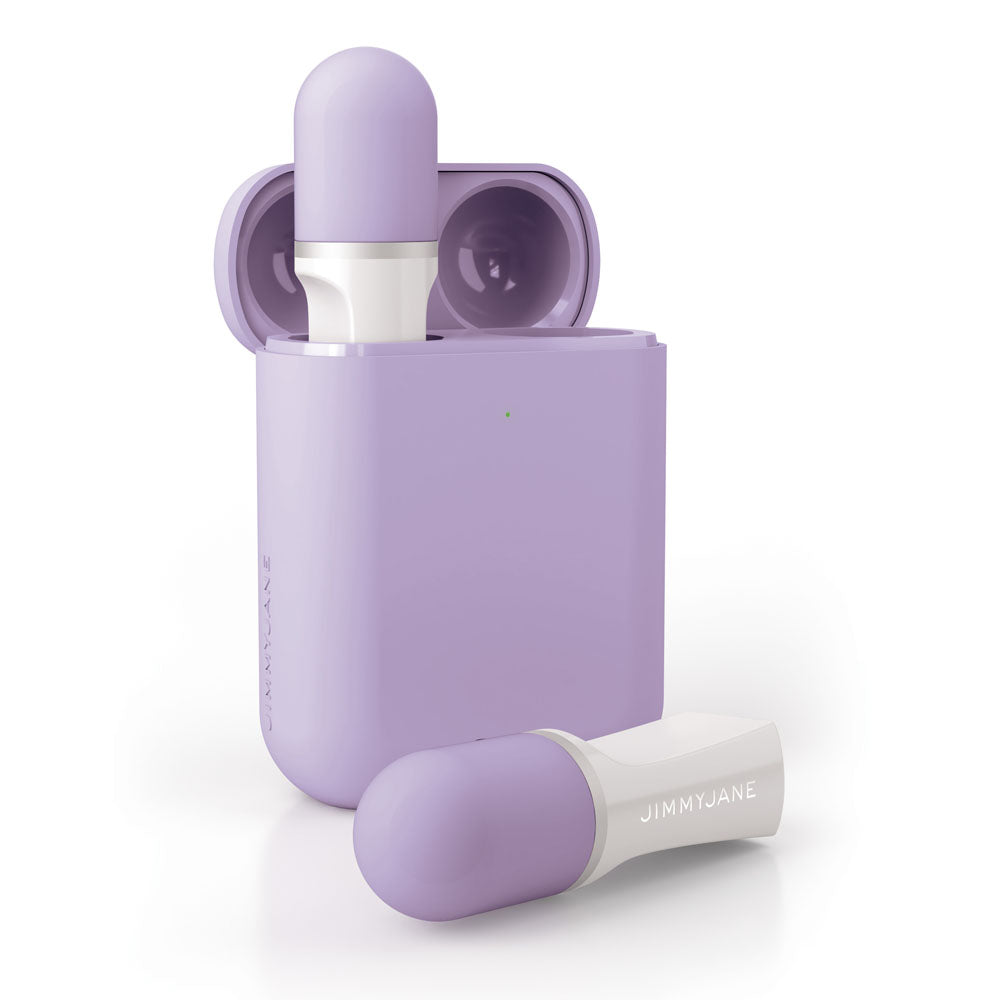 JimmyJane Hello Touch Pro - Purple Vibrating Finger Stimulators with Charging Pod-JJ10525