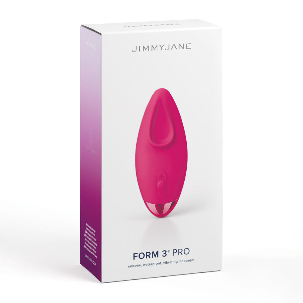 JimmyJane Form 3 PRO - Pink - Pink 10.2 cm USB Rechargeable Handheld Stimulator-JJ10911