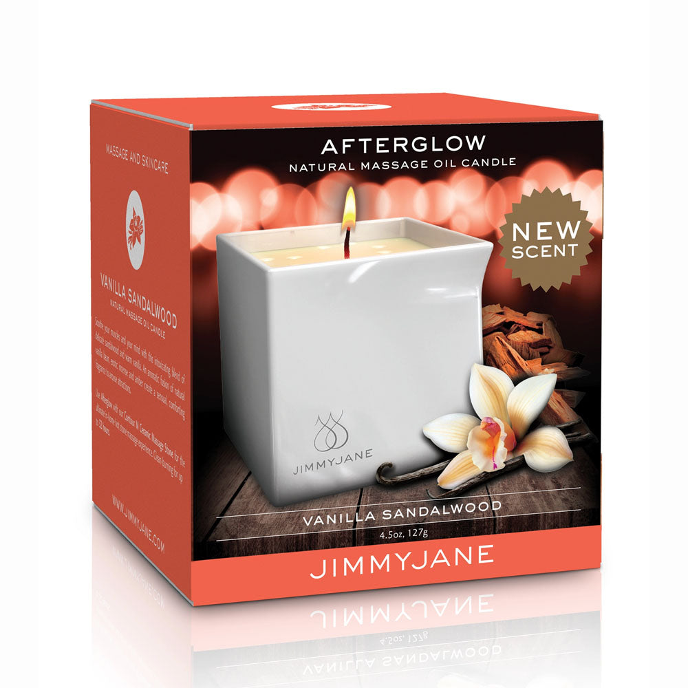 JimmyJane Afterglow Massage Oil Candle - Vanilla Sandalwood-(jj11737)