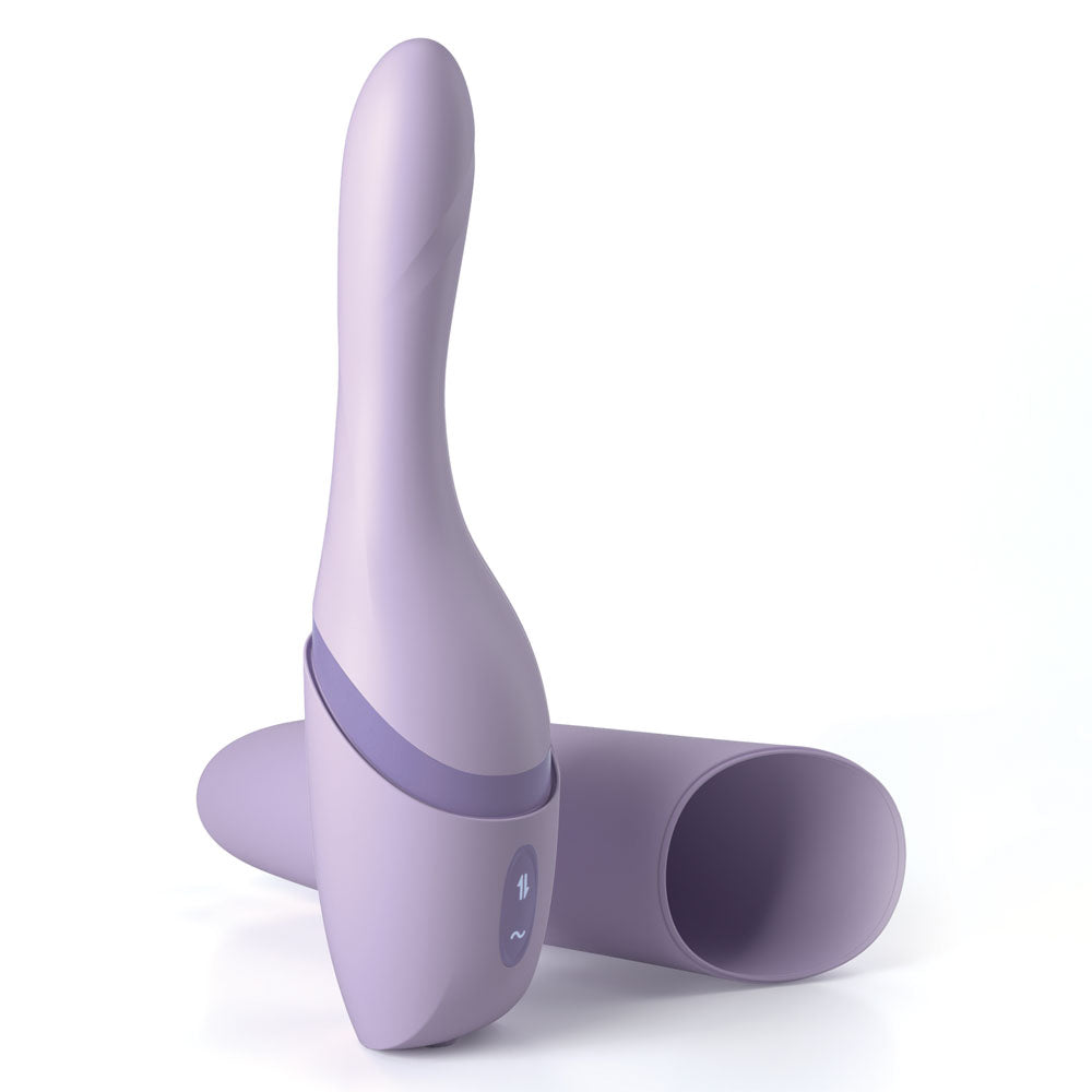 JimmyJane Hello Bang - Purple 27 cm USB Rechargeable Warming & Thrusting Vibrator-JJ40053