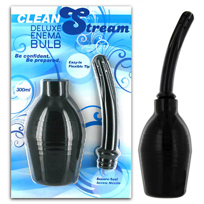 Cleanstream Deluxe Enema Bulb - Black Douche-KL720