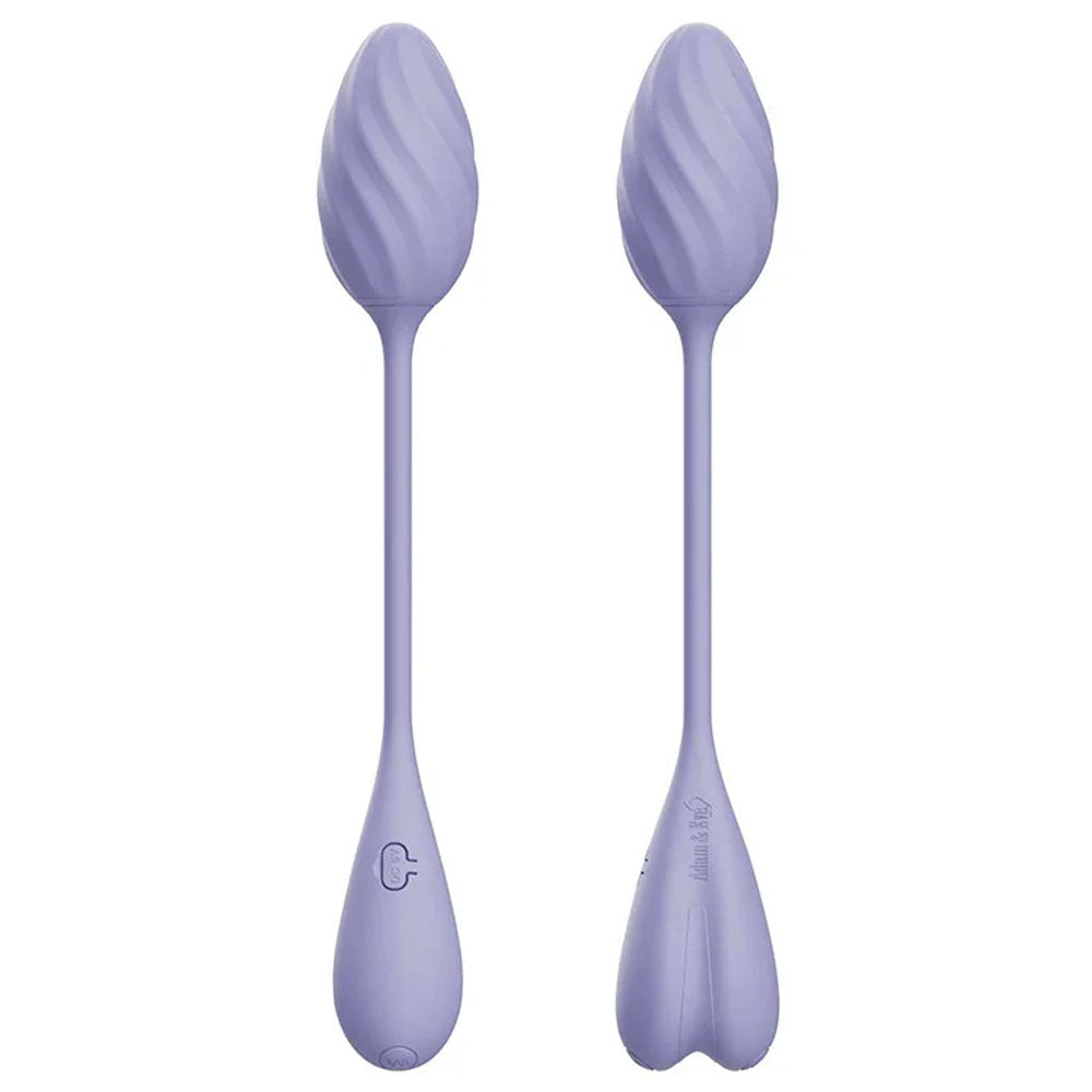 Adam & Eve SPIRAL LOVE Wearable Egg - Purple USB Rechargeable Wearable Vibrating Egg with Wireless Remote - L075 6900