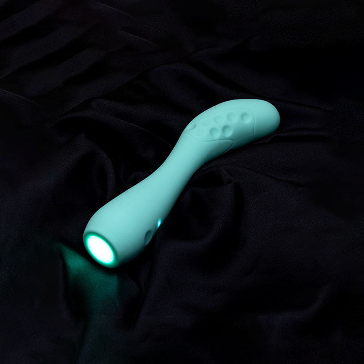 Adam & Eve GROOVY GLOW-UPS Flexie - Blue 19 cm USB Rechargeable G-Spot Vibrator - L181 4500