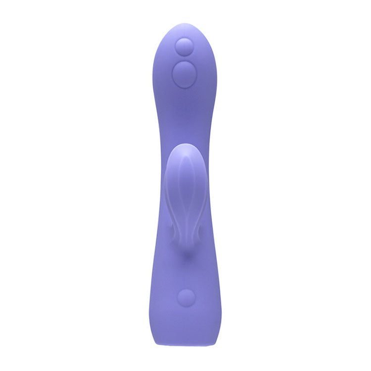 Adam & Eve GROOVY GLOW-UPS Wavie - Purple 16.5 cm USB Rechargeable Rabbit Vibrator - L183 2900