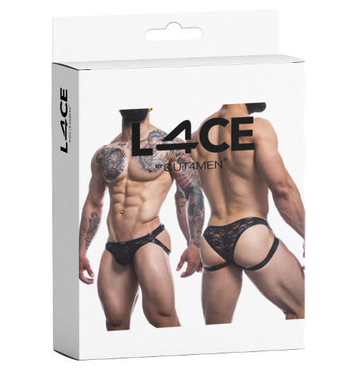 Cut For Men L4CE Jockstrap Capri Black- SMALL-L4CE04BKS