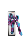 Colourful Camo Beja 2in1 Vibrator Blue-LA-50039-1B