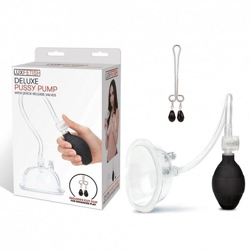 Lux Fetish Pussy Pump (Clit Clamp Included)-LF5212