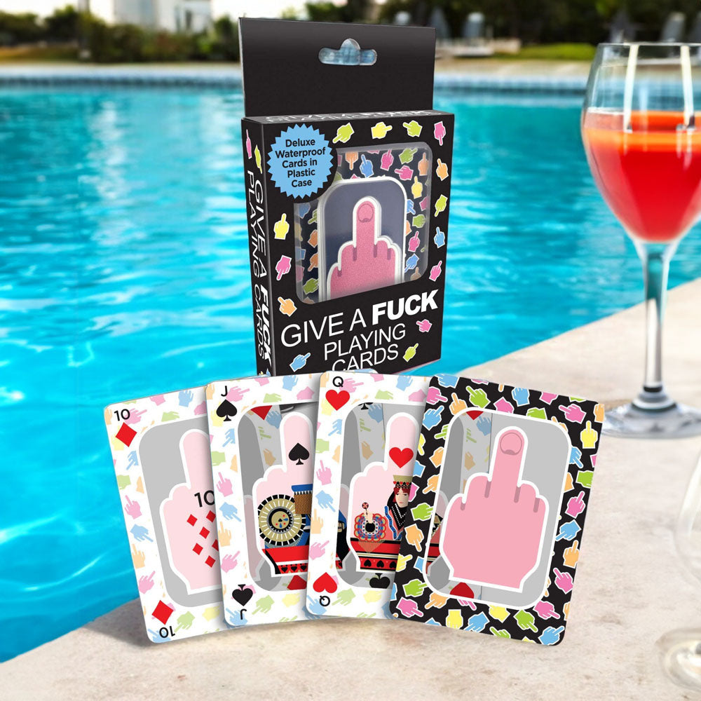 FU Middle Finger Waterproof Playing Cards for Fun Games