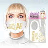 Bridal Face Mask - Soon To Be Married AF - White Novelty Mask-LGCP.1030