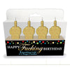 Happy Fucking Birthday FU Candle Set - Novelty Party Candles - Set of 4-LGCP.1066