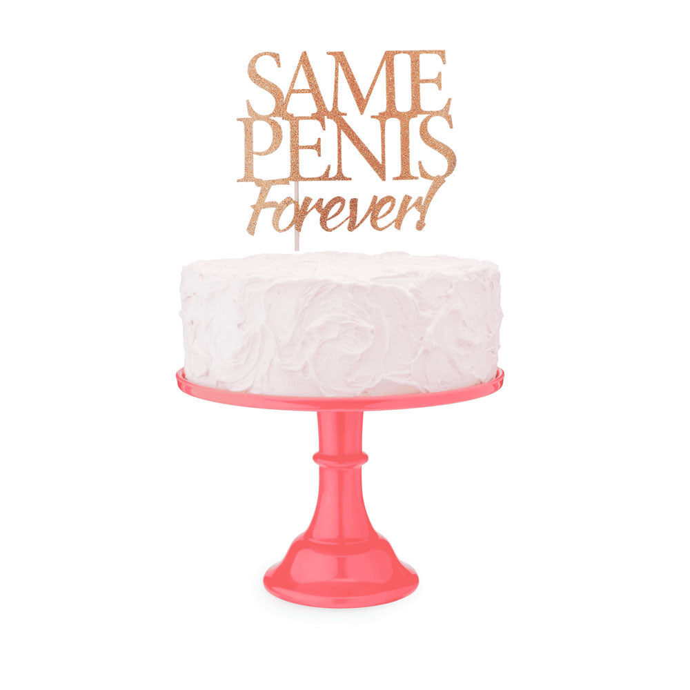 Glitterati Same Penis Forever Cake Topper - Hens Party Topper-LGCP.1099