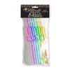 Glitterati Penis Silly Straws - Coloured Hens Party Straws - 8 Pack-LGCP.1103