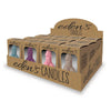 Edens Candles Vagina - Vanilla - Display of 12 - Coloured Vanilla Scented Candles - Set of 12