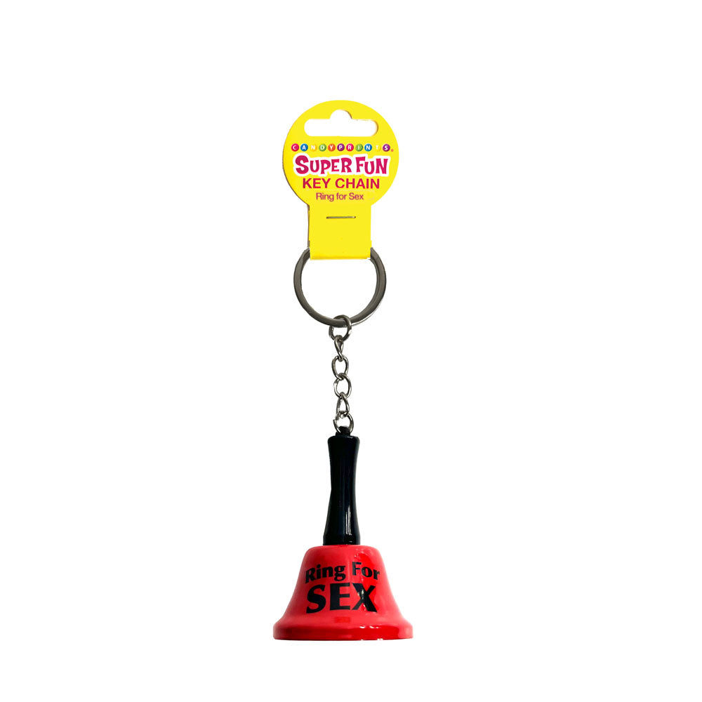 Super Fun Key Chain - Ring For Sex - Novelty Bell Keychain-LGCP.1190