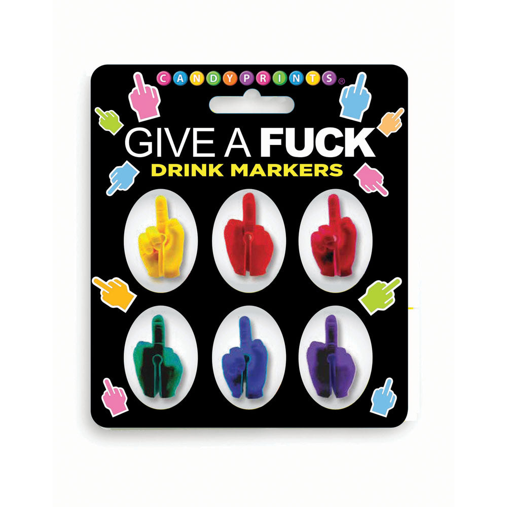 Fun FU Finger Cocktail Markers for Party Vibes