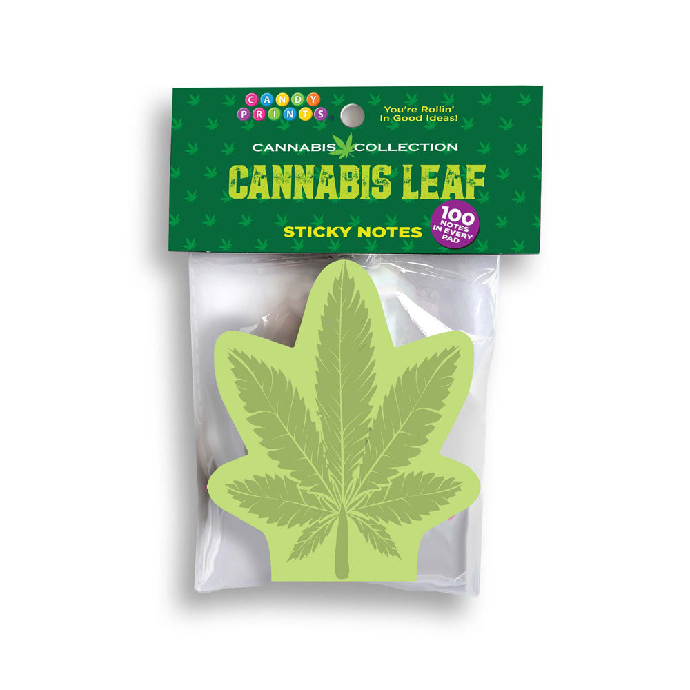 Cannabis Leaf Sticky Notes - Novelty Sticky Notes - 100 Pack-LGCP.1222