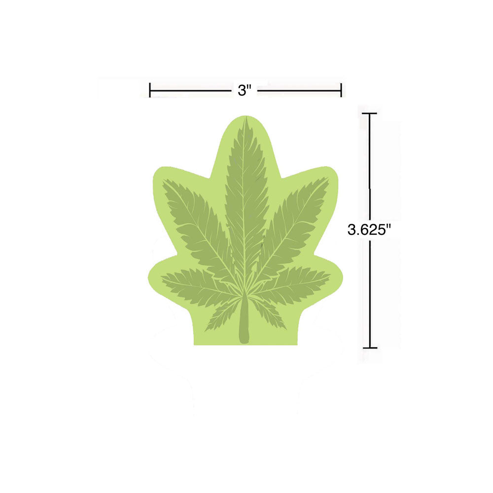 Cannabis Leaf Sticky Notes - Novelty Sticky Notes - 100 Pack-LGCP.1222
