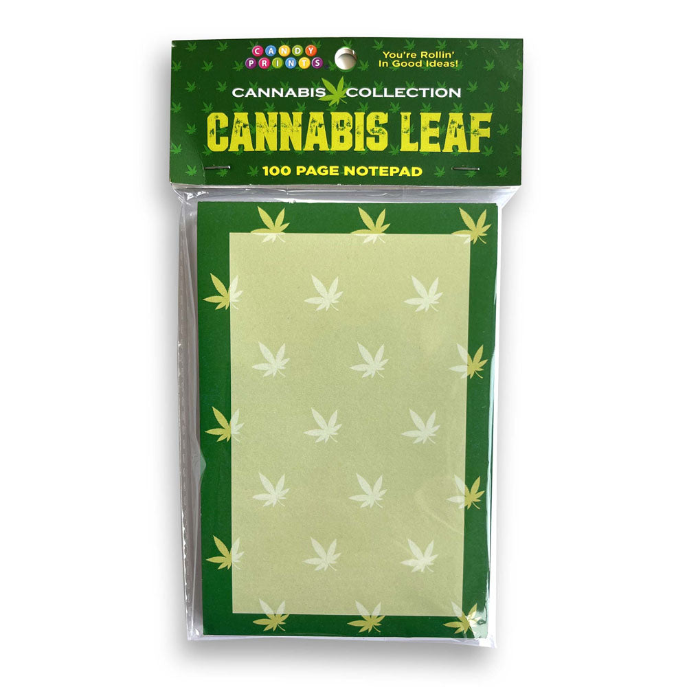 Cannabis Leaf Notepad - Novelty Notepad - 100 Pages-LGCP.1229