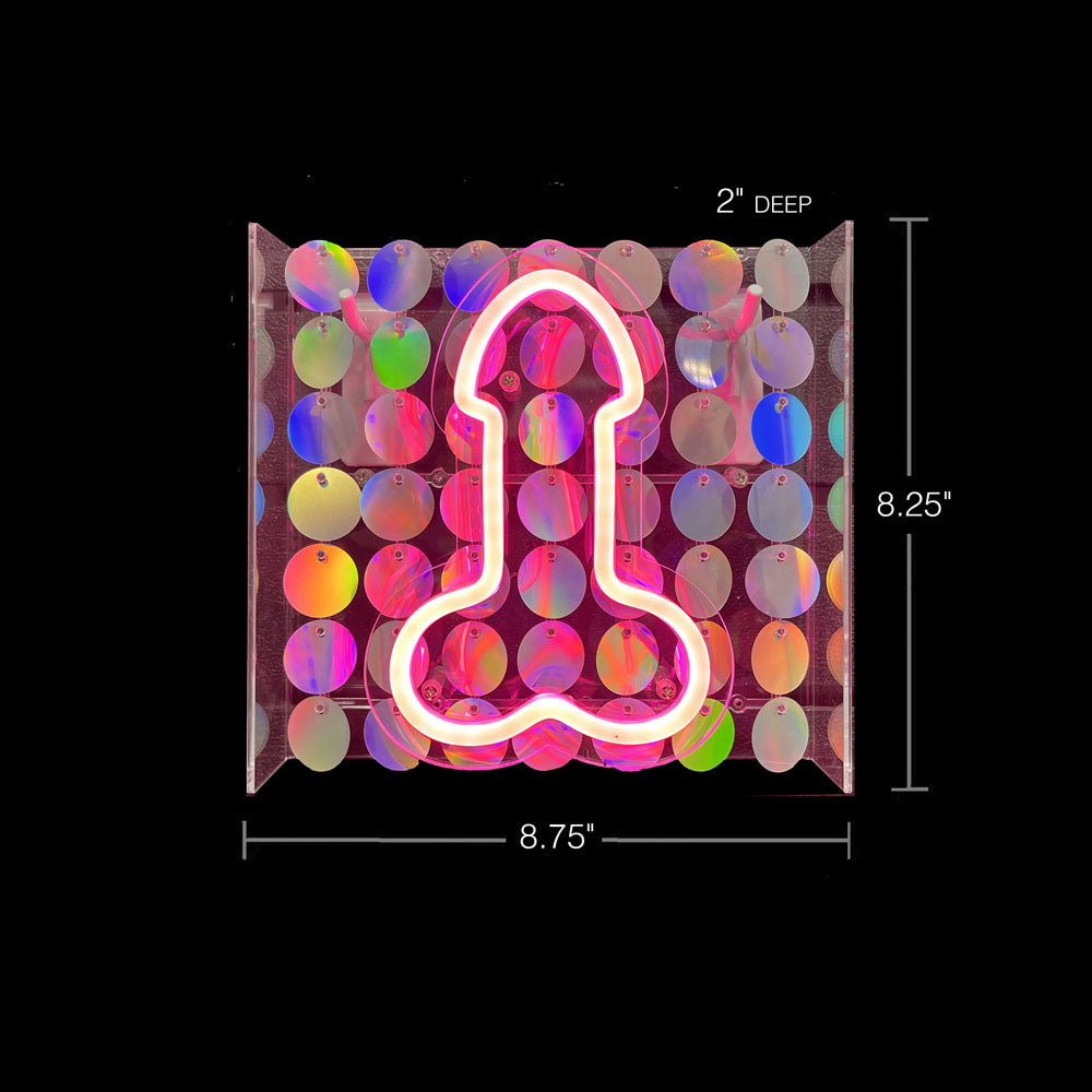 Neon Penis Sign: Fun Decor for Parties and Events