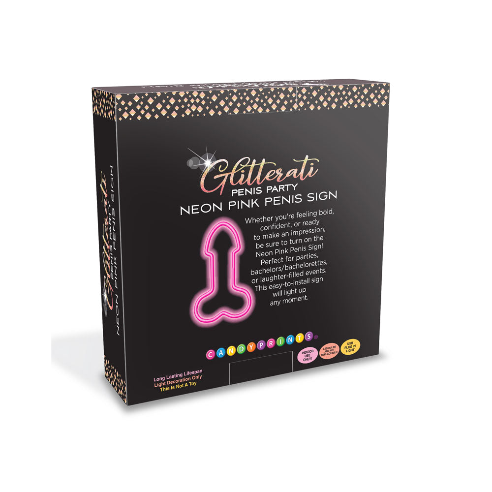 Neon Penis Sign: Fun Decor for Parties and Events
