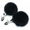 Sexy AF - Clamp Couture Black Puff Balls - Black Puff Balls Nipple Clamps-LGNV.213